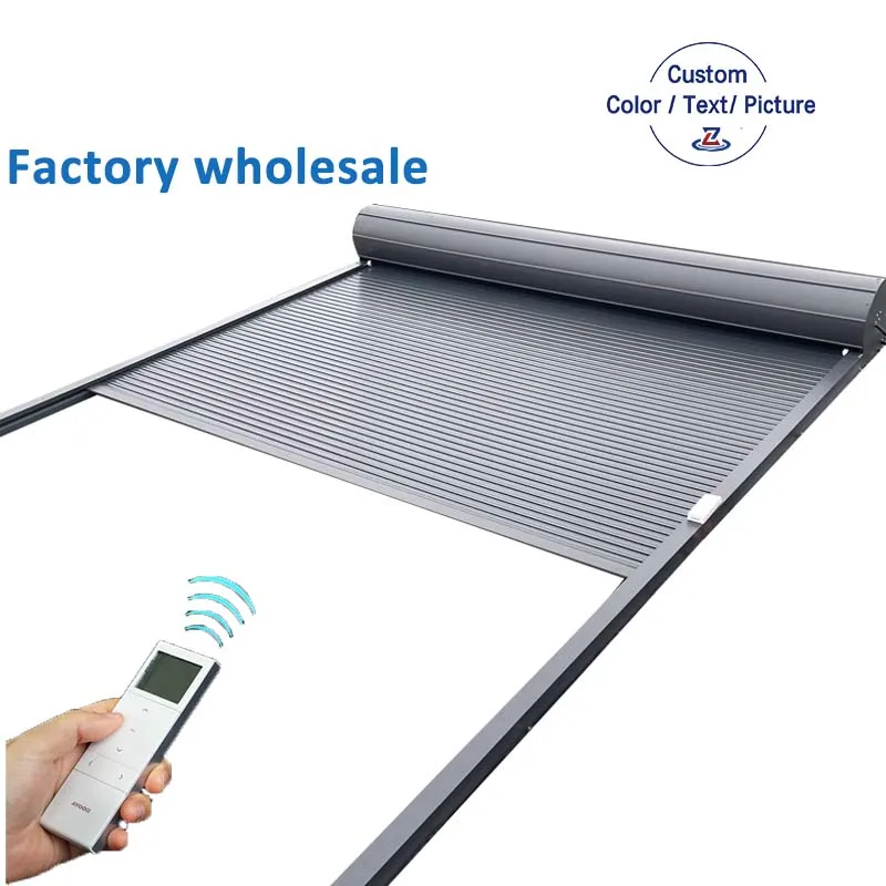 Smart Aluminum Glass Sun Room Electric Curtain Skylight Retractable Window Sun Blind Sheet Shutter Roof Roller