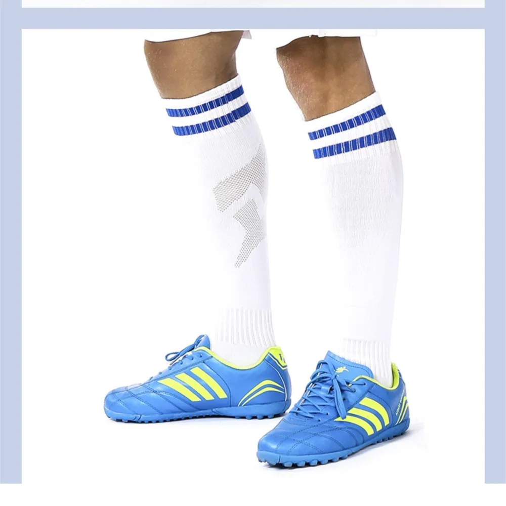 Sports Fuzzy XXL SIZE 45-50 Thin high-top Football Sock Children knee-high Breathable Professional Students Long Top Men B7W240