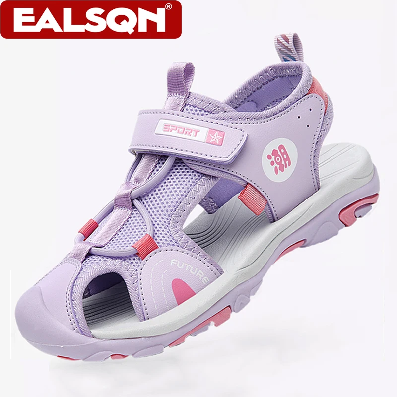Summer Beach Shoes Kids Closed Toe Anti-collision Sandals Breathable Children Casual Walking Sandals For Boys And Girls