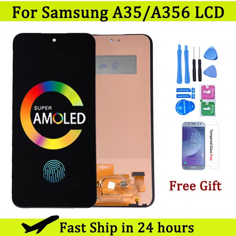 Super AMOLED For Samsung A35 5G LCD A356B A356E Display Touch Screen Digitizer Assembly For Samsung A356E/DS A356B/DS LCD