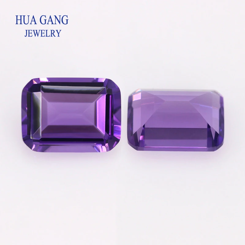 Synthetic crystal amethyst Blue yellow green color Loose Gemstone Oval pear Emerald cut Shape For DIY Jewelry Making