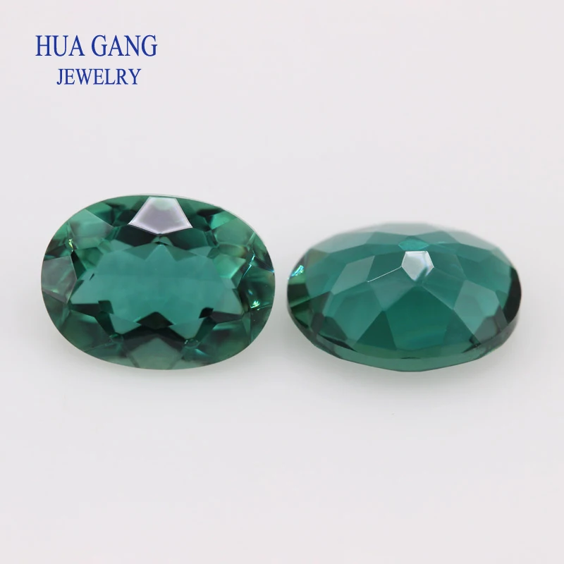 Synthetic crystal amethyst Blue yellow green color Loose Gemstone Oval pear Emerald cut Shape For DIY Jewelry Making