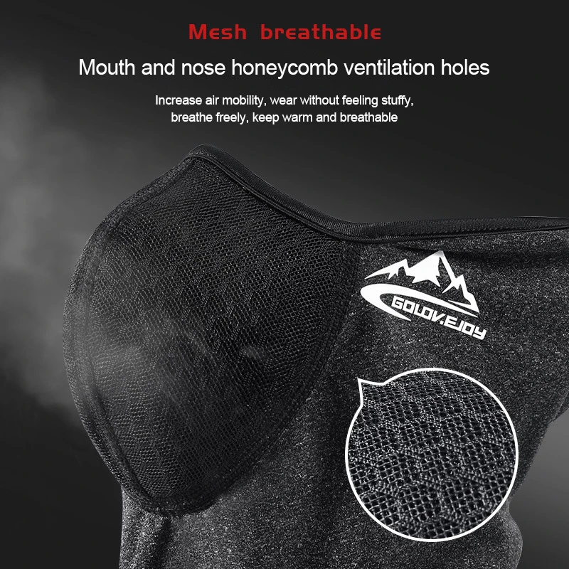 Thermal Face Bandana Mask Cover Cycling Breathable Hanging Ear Headwear Bicycle Windproof Neck Cover Neck Protector Riding Scarf