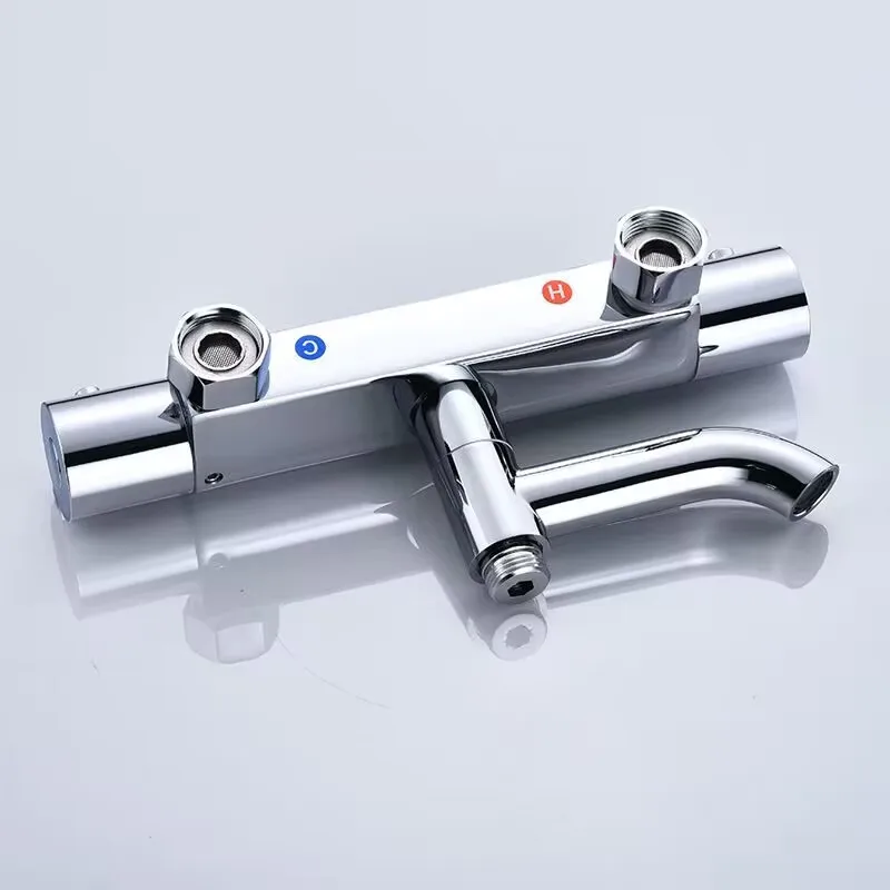 Thermostatic Shower Faucet Bathroom Thermostatic Mixer Tap Hot And Cold Bathroom Mixer Faucet Mixing Valve Bathtub Faucet YLC-22