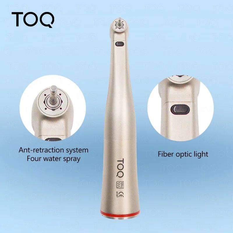 Ti Max Z95L contra angle Dental 1:5 Increasing Speed Handpiece Against Contra Angle LED Optic Fiber Quattro Spray Red Rings