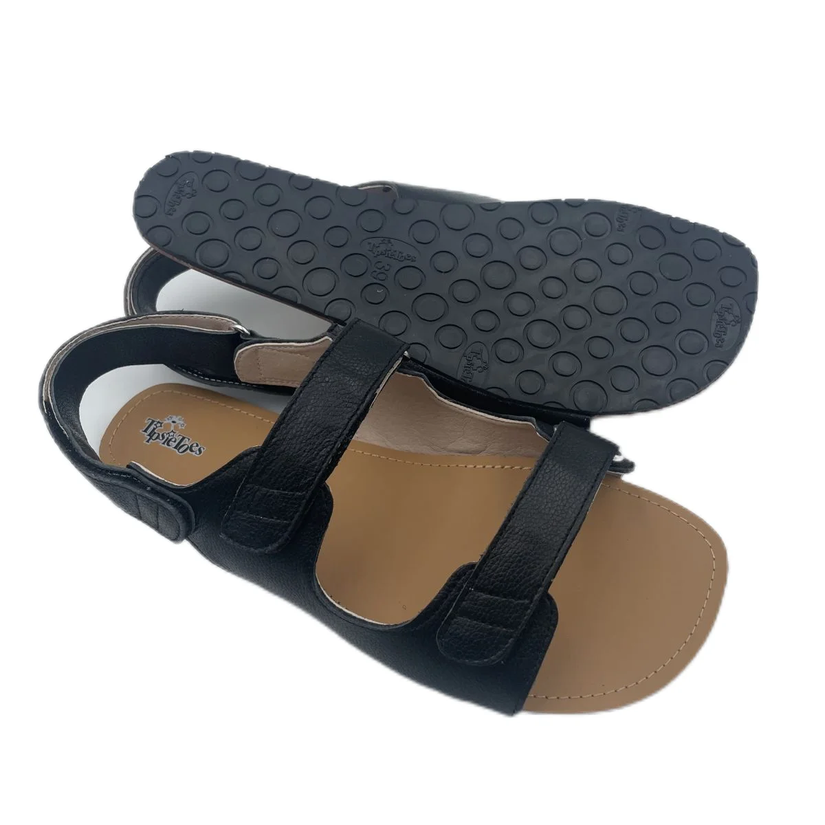 Tipsietoes 2025 New Summer Barefoot Geniune Leather Flat Sandals For Women Men Shoe With New MInimalist Soft Sole Light Weight