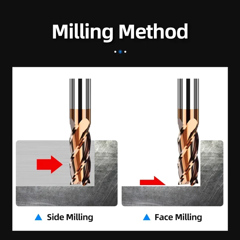 Tooleye Carbide End Mills Cutting Tool For CNC Maching Alloy Coating Flat Metal Cutter 2/4 Flutes Tungsten Steel Milling Cutter
