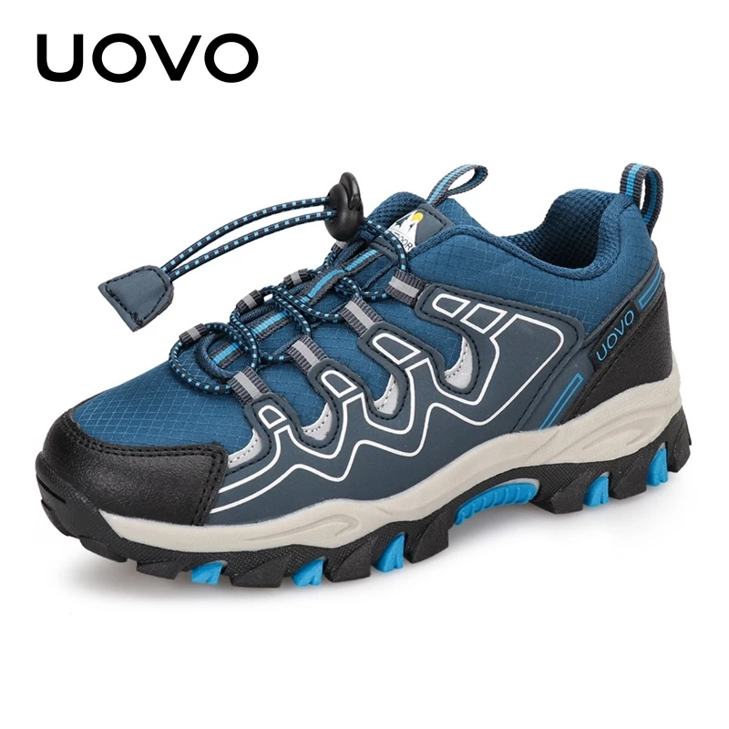 UOVO 2026 New Arrival Boys Sneakers Kids Breathable Children Hiking Shoes Spring And Autumn Outdoor Footwear Eur #27-39