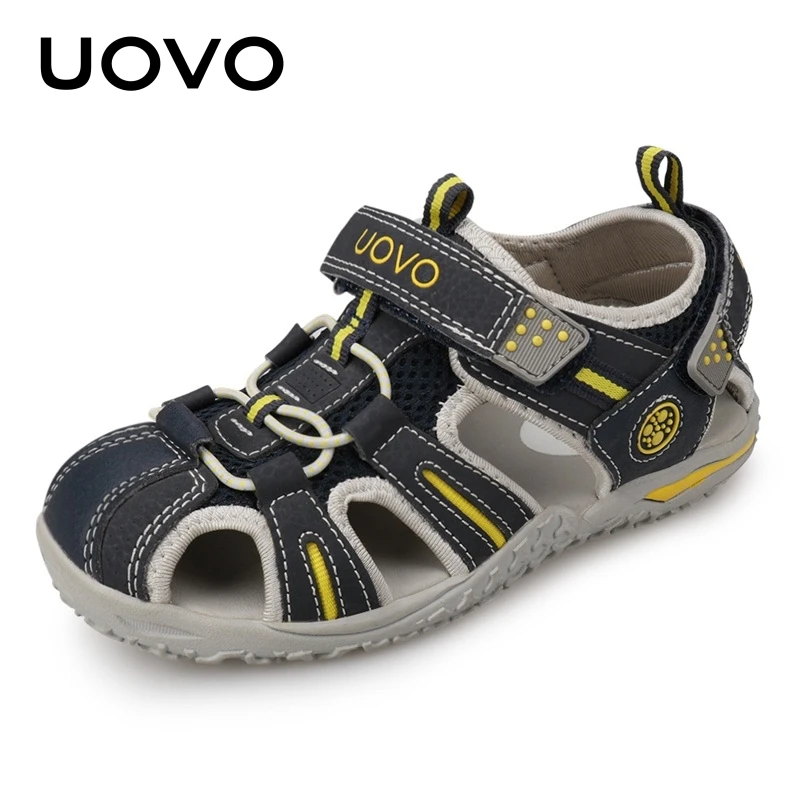 UOVO Brand 2026 Summer Beach Footwear Kids Closed Toe Toddler Sandals Children Fashion Designer Shoes For Boys And Girls #24-38
