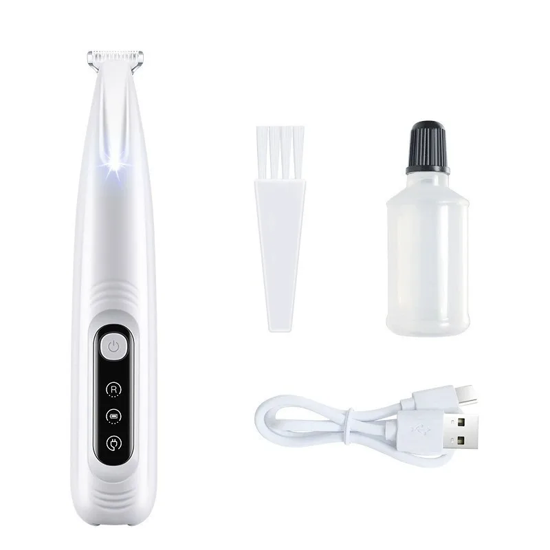 Upgrade Dog Paw Trimmer with LED Light Waterproof Portable Pet Hair Trimmer with Display Dog Clippers Grooming 18mm Widen Blade