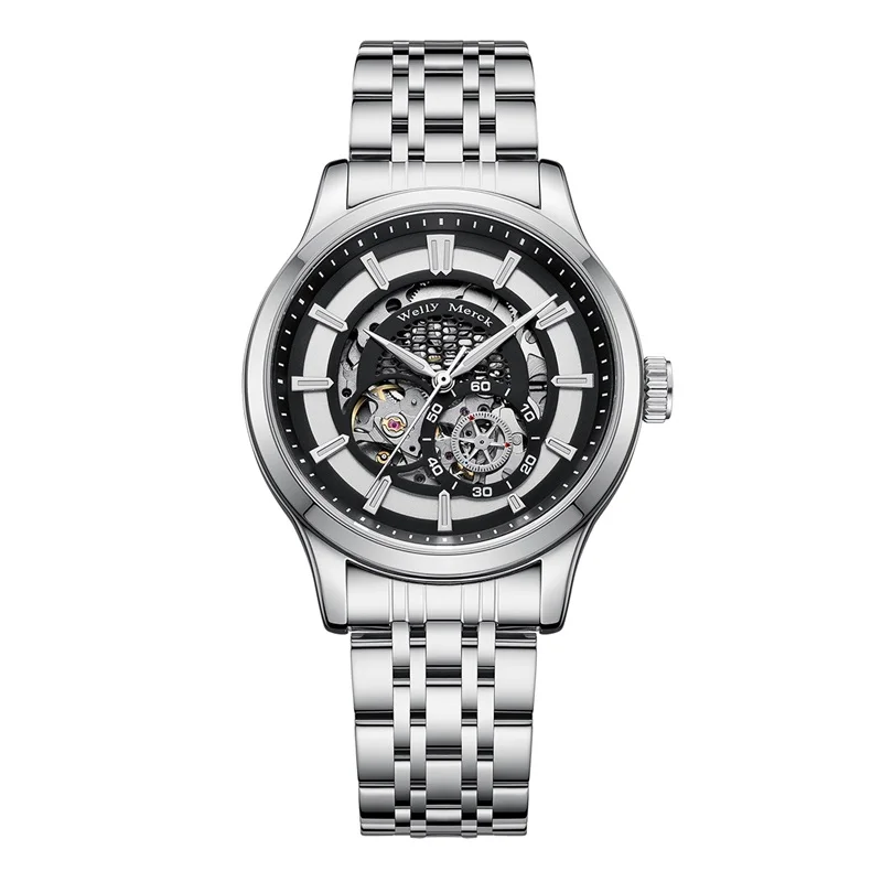 WM Watch Automatic Mechanical Watch Water Resistant Casual Classic Business Man Watch Welly Merck Watches 095M-WM
