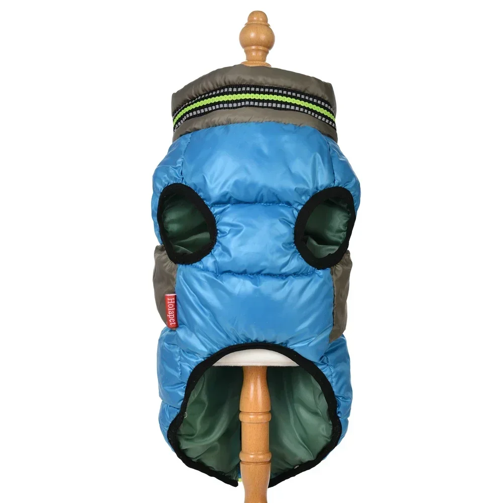 Warm Pet Apparel Winter Windproof Puppy Clothes For Small Medium Dogs Cats Vest Coat With D-Ring Chihuahua Schnauzer Outfits