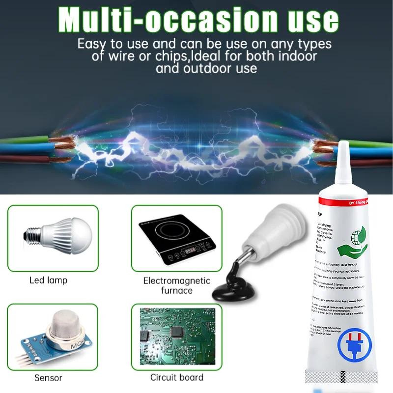 Waterproof Liquid Electrical Tape Rubber Insulating Cable Wire Coat Glue Insulation Adhesives Sealer Home Fix Line Glue