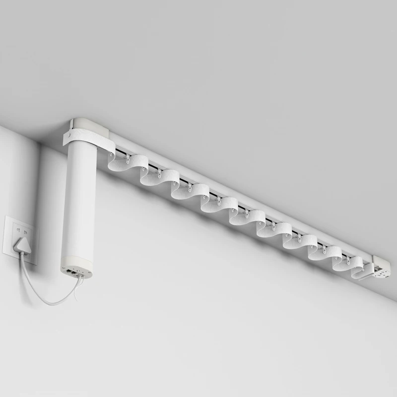 Wifi Zigbee Electric Snake Curtain Alexa Google Alice Voice Control Smart Home S Wave Custom Track Set