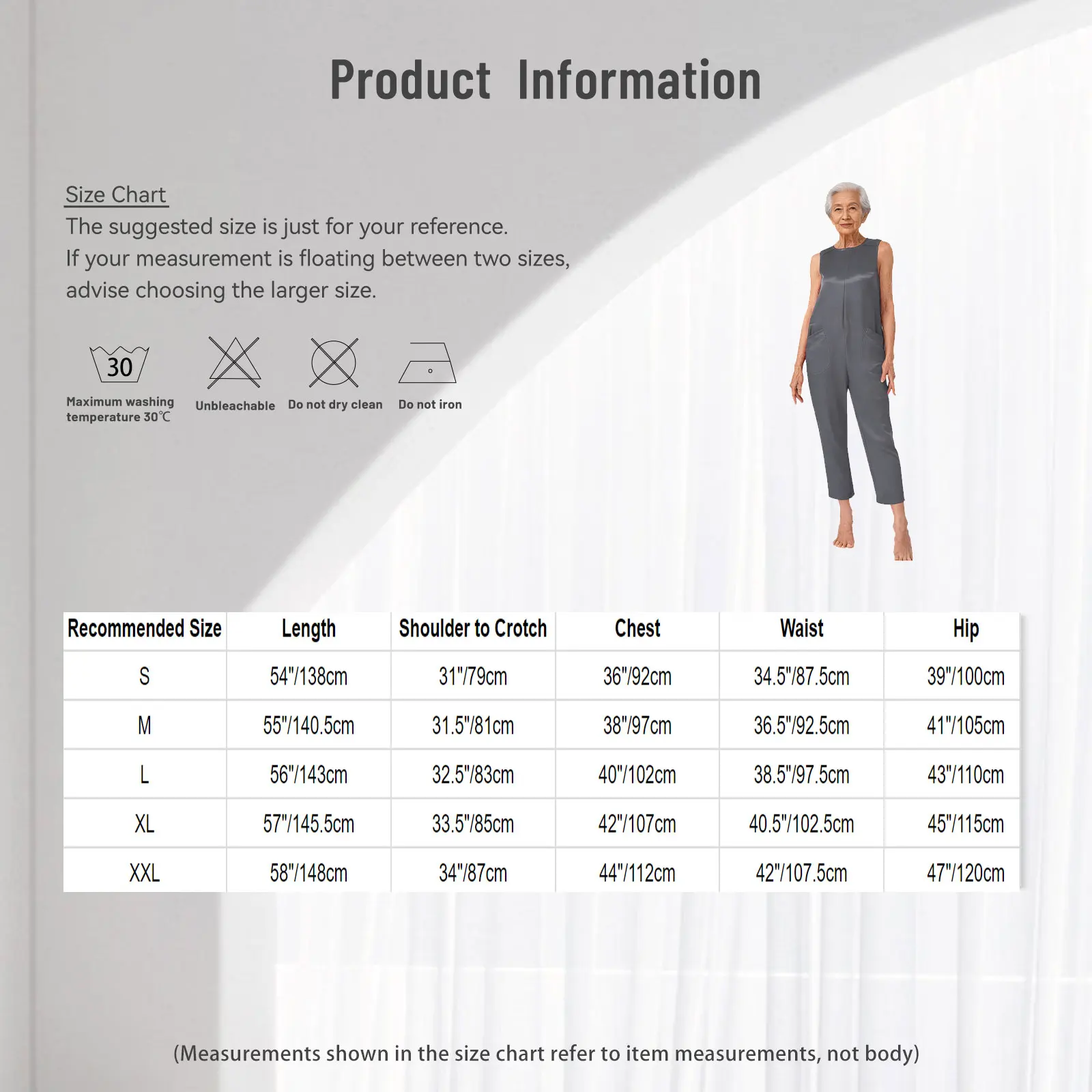 Women Elderly Anti-Strip Adaptive Clothing Jumpsuit Long Sleeve Zip Dementia Special Needs and Disabilities Nursing Rompers