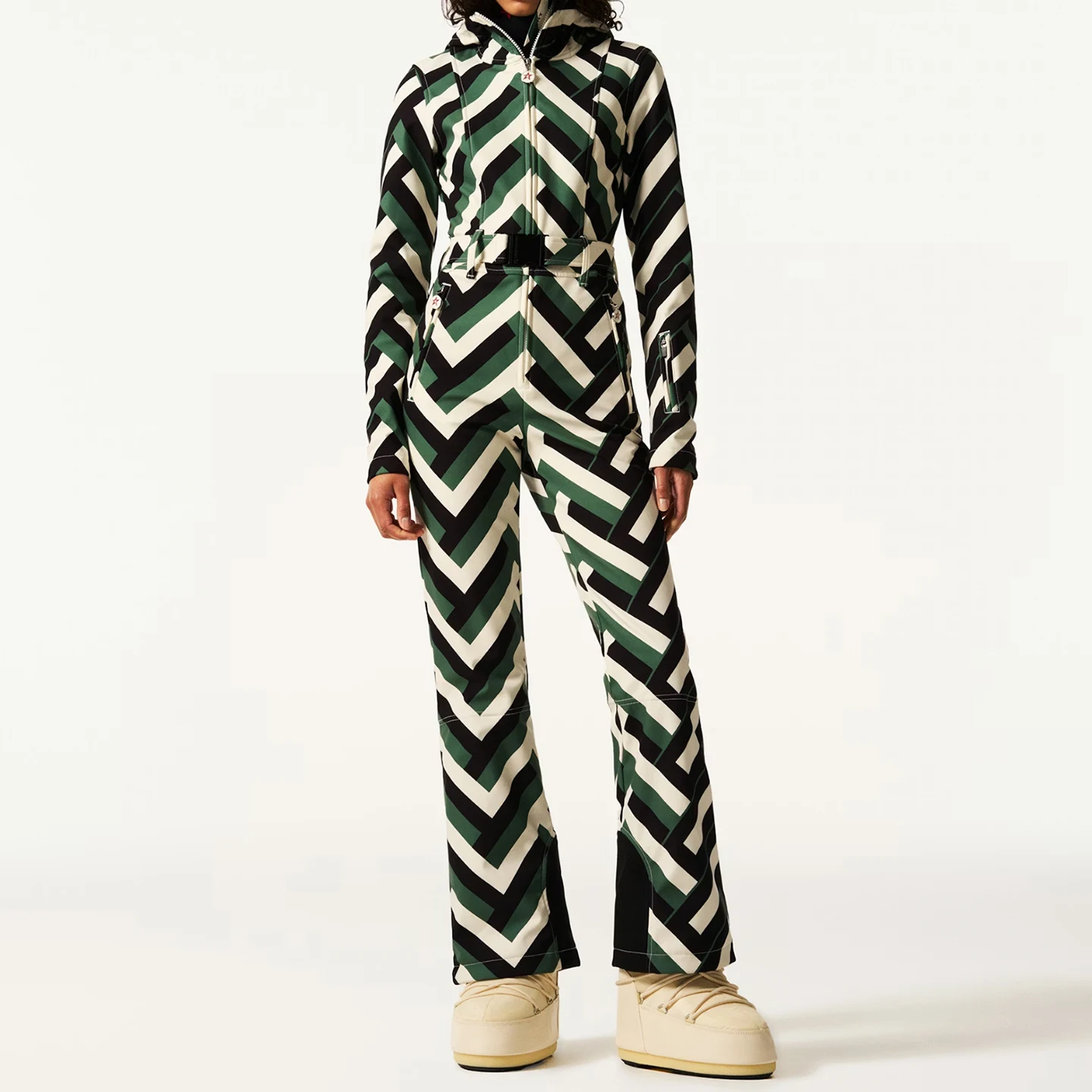 Women's Technical Jumpsuit Fashionable Versatile Daily Wear Ski Series High Waist Long Pants Original Design Spring 2026