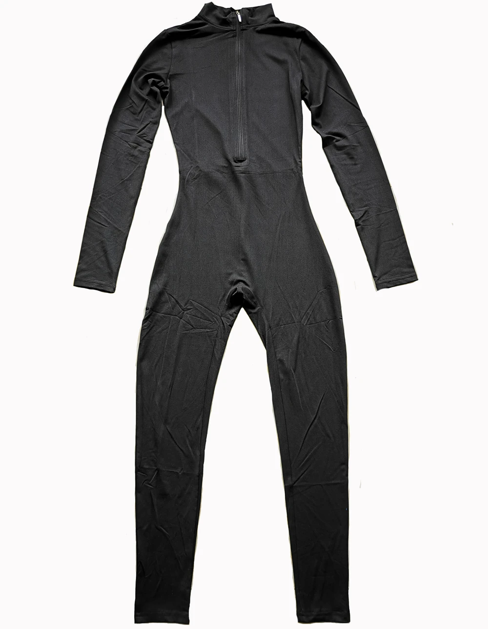 Women‘s Jumpsuits Long Sleeve Yoga Suits Slim Fit Stretch One Piece Romper Sexy Fitness Female Basic Elastic Zipper Sportwears