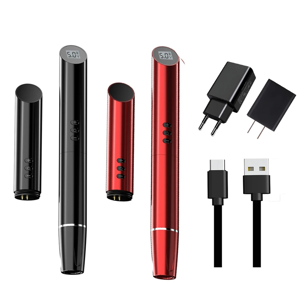 XIMN011 Wireless Tattoo Machine High-Quality 5-9V Strong Motor Two Batteries Permanent Makeup Pen