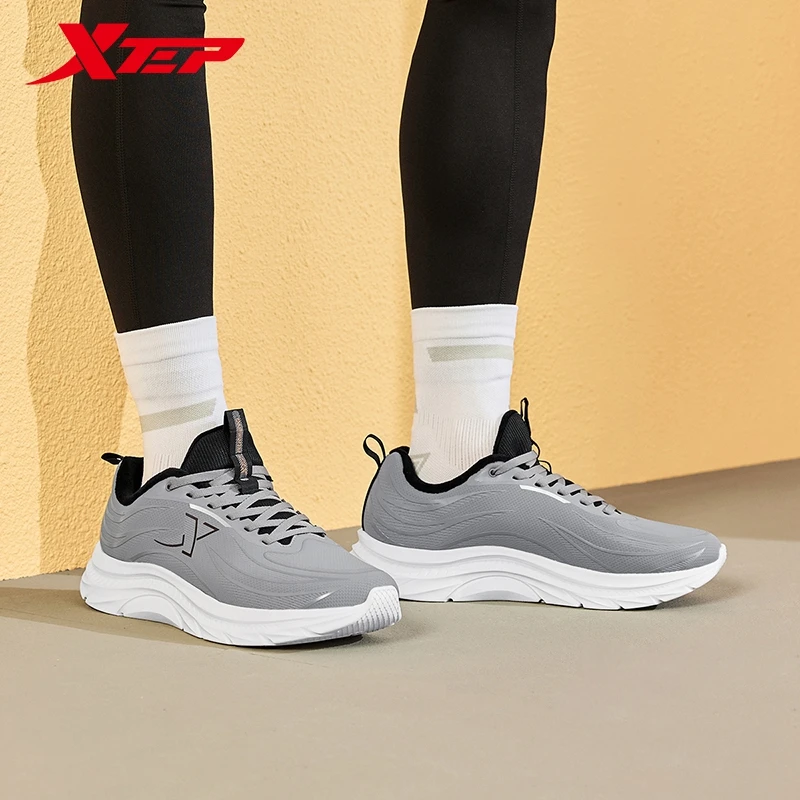 Xtep 299 Leather Running-Streamline Cotton Shoes For Men Winter Warm Sports Shoes Sneakers(Suggest 1 size up) 876419370030
