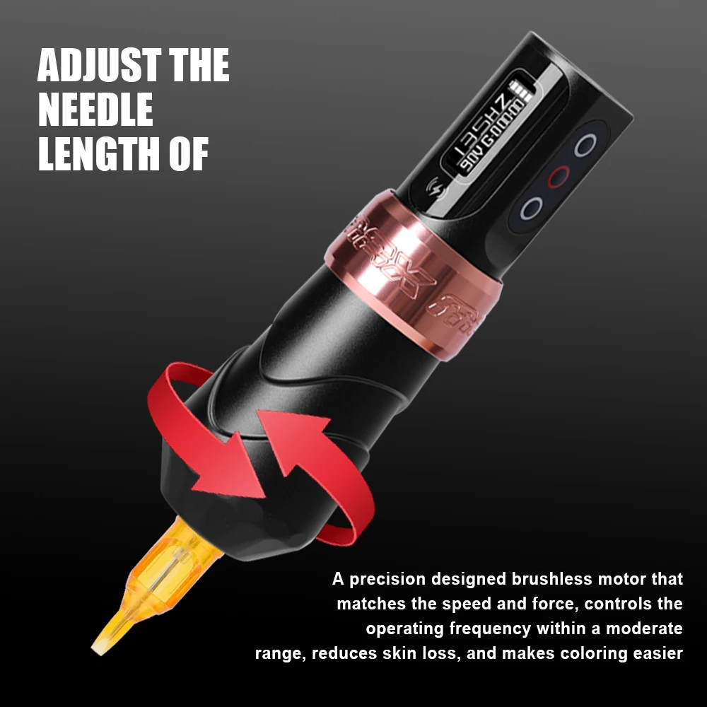 Yilong Max Professional Wireless Rotary 2400mAh battery Tattoo Pen Machine Permanent Makeup Machines Supplies For TattooArtists
