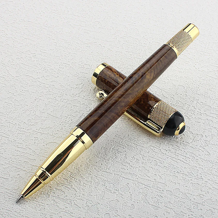 monte mount Rollerball Pen Luxury silvery Clip Ballpoint Pen 0.5mm Black Refill Metal Roller Ball Pens Free Shipping