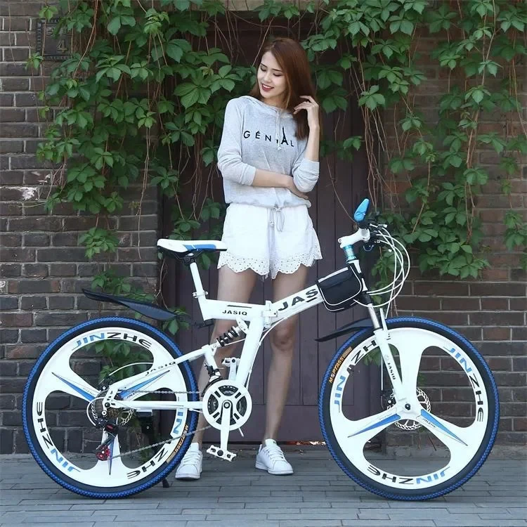 new folding mountain bike 24/26 inch mtb Full Suspension Cross Country Bicycle 27 speed soft tail Downhill bicicleta disc brake