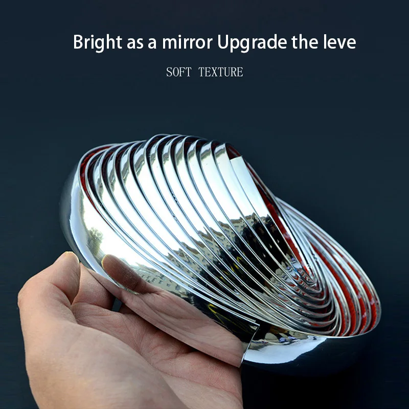  3C/5C Chrome Trim PVC Universal Auto Door Bumper Scratch-Proof Protector StickersAnti-Collision Tape Car Door Edge Guard